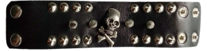 Гривна Bracelet with scull and pins