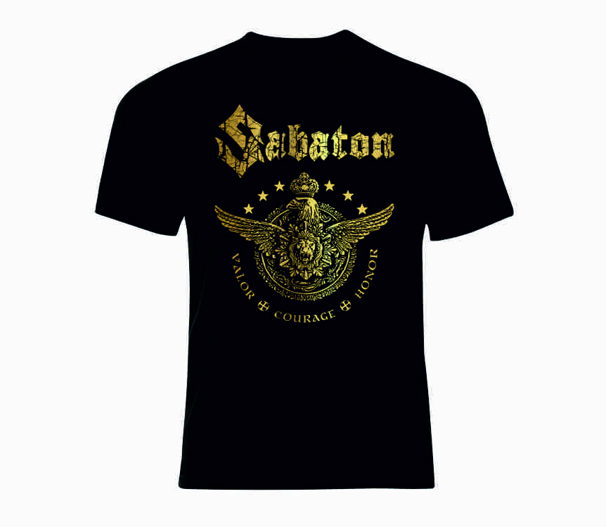Тениска Sabaton gold