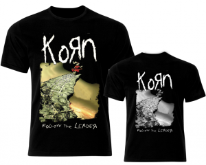 Черна тениска Korn – Follow the Leader