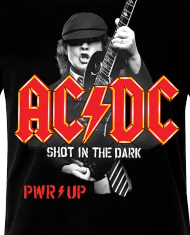 Тениска AC/DC – Power Up – щампата отблизо