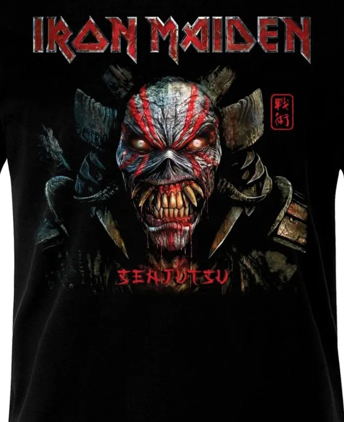 Тениска Iron Maiden – Senjutsu – щампата отблизо