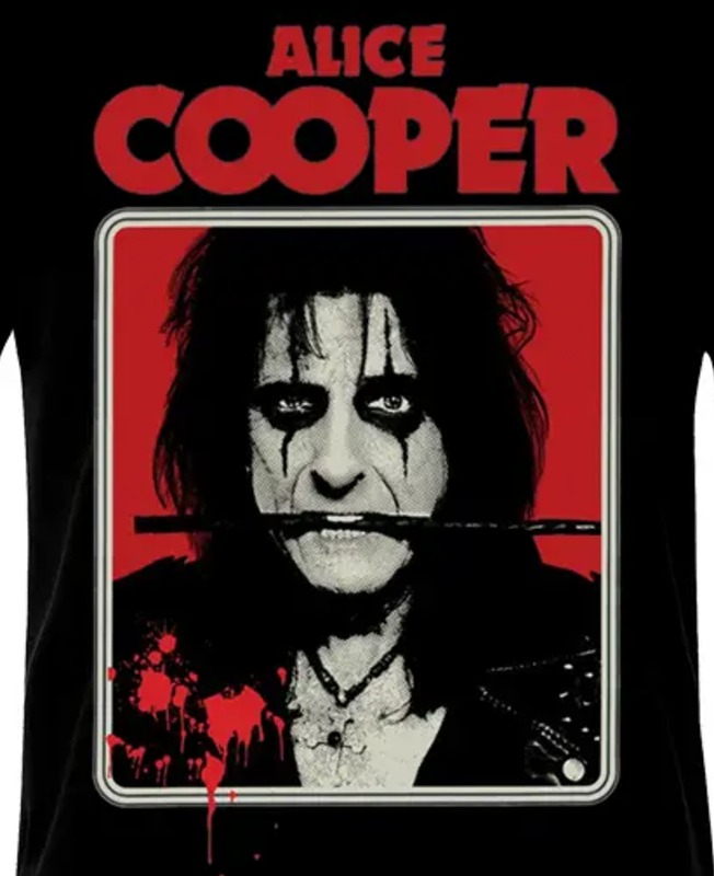Тениска Alice Cooper – щампата отблизо