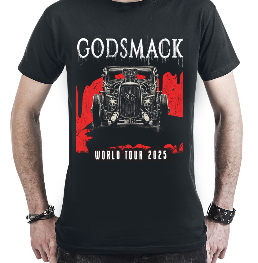 Тениска Godsmack – световно турне – облечена